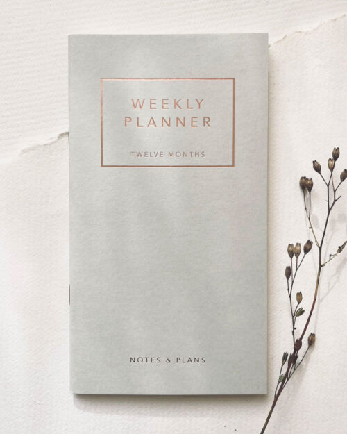 Weekly Planner, harmaa