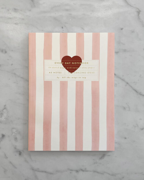 Pink Stripes Muistivihko