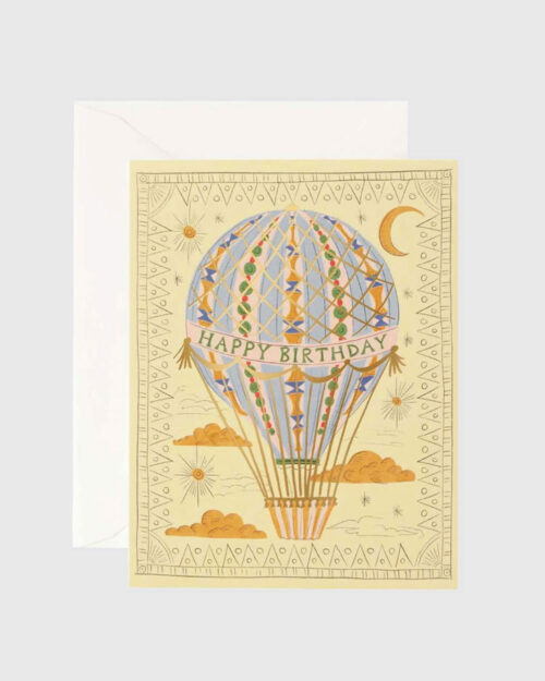 Hot Air Balloon Syntymäpäiväkortti
