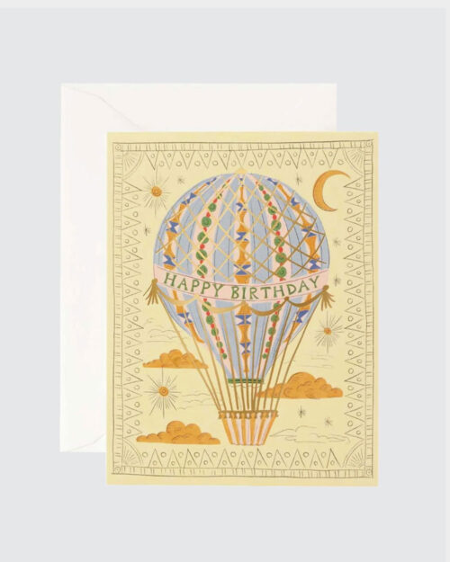 Hot Air Balloon Syntymäpäiväkortti