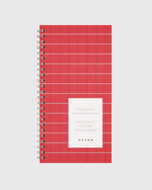 Luca Weekly Planner, punainen