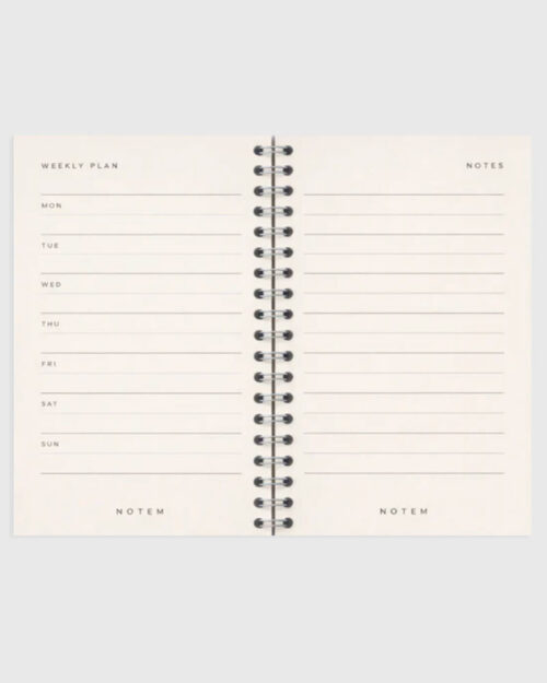 Alternative view of Luca Weekly Planner, punainen