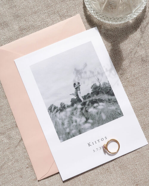 Alternative view of Modern polaroid Kiitoskortti