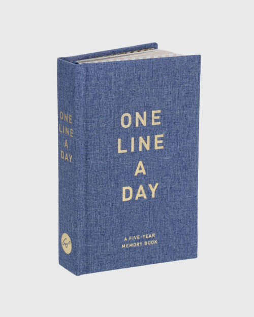 One line a day 5 vuoden Päiväkirja, denim